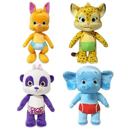 345 st 25 cm Word Party Plush Toys Lulu Bailey Franny Kip Panda Elephant Wallaby Soft Stuffed Animals Doll for Kids Gifts 240103