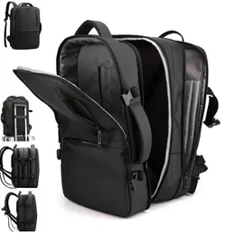 Sırt çantası sırt çantası cfun ya lüks genişletilebilir seyahat sırt çantası 15.6 "dizüstü bilgisayar sırt çantaları hırsızlık önleyici siyah bagpack erkek okul çantası usb erkek çanta sırtları