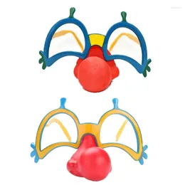 Товары для вечеринок, забавные маскировочные очки, новинка, очки клоуна с носом, Хэллоуин H9ED