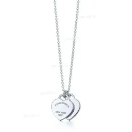 Designer Necklace Tiffaess Heart Necklace Women's Fashion Titanium Steel Alloy Gold Plated Process Never Fade Non Allergic Holiday Gifts