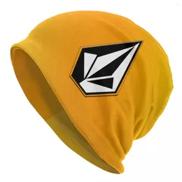 Berets Volcoms Símbolo Bonnet Chapéus Cool Tricô Chapéu Para Mulheres Homens Quentes Inverno Skullies Beanies Caps Moda Versátil