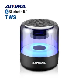 Наушники Aiyima Портативный Bluetooth-динамик Tws Беспроводной динамик Usb Aux Tf Mp3 Музыкальный плеер Аудио Altavoces Diy Домашний кинотеатр Аудиосистема