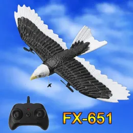 Aircraft ElectricRC Aircraft RC Plane Wingspan Eagle Bionic Fighter 24G Radio Remote Control Hobby Glider Airplane Foam Toys for Children K