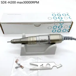 Set Nail Manicure Set Drill Pen 30000 rpm SDE H200 Handstycke för Marathon Strong210 Control Box Electric Manicure Machine