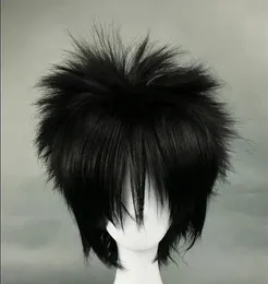 Wigs Anime Naruto Uchiha Sasuke Black Towering synthetic Cosplay Halloween Party Wigs