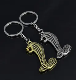 Nyckelringar fördubblar Mustang Car Metal Keychain Key Ring Chain Pendant för reklamfordon Anpassade tillbehör4440209