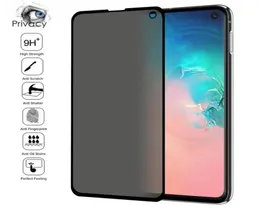 3D gebogener Privatsphären-Displayschutz AntiSpy gehärtetes Glas für Samsung S22 S21 S20 S10 S9 S8 Note 20 10 9 8 Ultra Plus mit Retail9047323