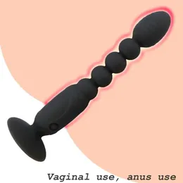 Spielzeug Silikon USB Wiederaufladbare Anal Perlen Butt Plug Vibrator Sex Spielzeug für Männer Lange Anus Vibrator Anal Plugs Erwachsene Produkt für Homosexuell Y2004