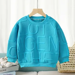 1 2 3 4 yaşında çocuklar Hoodie Creative Tasarım Çocuk Giysileri Sonbahar Bebek Kazak Kızlar Kazak Erkekler Uzun T Doğrudan Nakliye 240103