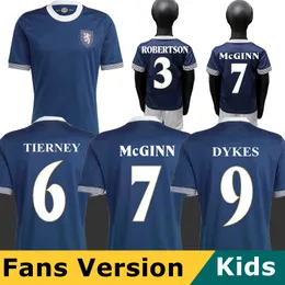 2023 스코틀랜드 스코틀랜드 150 주년 에디션 저지 Robertson Tierney McGinn Dykes 축구 셔츠 어린이 Childs Christie Cooper McGregor Kit