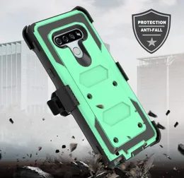 Com clipe de cinto de coldre para TCL TMobile Revvl 5G 4 Plus Heavy Duty Rotatable Kickstand Capa de defesa à prova de choque embutida na tela Pr3838128