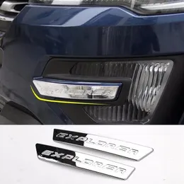 Tillbehör för New Ford Explorer 20162018 Chrome Strip DECORATIVE TRIMS FÖR ZONE OF FRED FOG LIGHTS