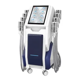 Máquina de placa de escultura de gelo vertical não invasiva com 8 almofadas frias Cool Paddle 360 Cryo Fat Freeze Machine Body Shaping Body Slimming para salão de beleza e comercial