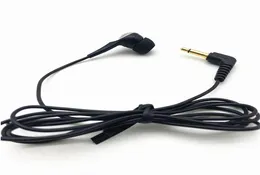 سماعات سماعات أذن مونو سوداء واحدة ذات تكلفة منخفضة سماعات أذن لراديو MP3 MP4 Computer Home1637854