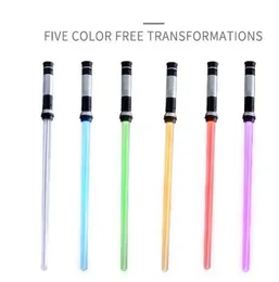 어린이를위한 광선 검 장난감 세이버 Oyuncak Luminous Jedi Saber Laser Sword Light Up LED Flashing Lightstick Glow in the Dark6438231