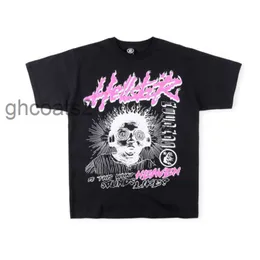 T-Shirts Erkekler Hellstar En İyi Kalite% 100 Pamuklu Erkekler Tişört Tişört Grafik Tees Kadınlar Büyük Boy Beyaz Siyah Gevşek Tee 022223H NQKG