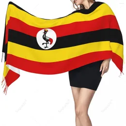 Schals, Uganda-Flagge, Schal, Pashmina, warmer Schal, Wickeltuch, Hijab, Frühling und Winter, multifunktional, Unisex