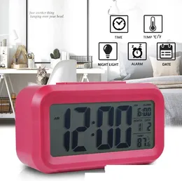 Cyfrowe budziki LED Cyfrowe ładowce USB elektroniczne cyfrowe zegary stołowe ekranu alarmowego dla zegarów kalendarzowych podświetlenia domowego