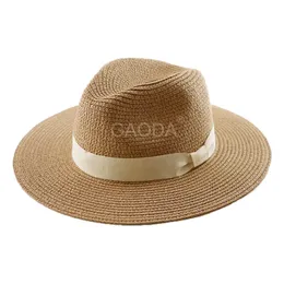 Man Panana Hat Women Summer Beach Strå Vuxen Sun Cap Men Big Size Fedora 5557CM 5859CM 6062CM 240102