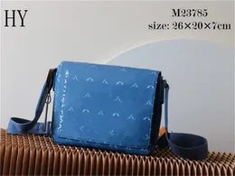 Designer Luxury District PM NV3 MEN LOSTHER BAG الأزرق العلامة التجارية الجديدة M23785 Crossbody الكتف Messenger Bag 7A جودة