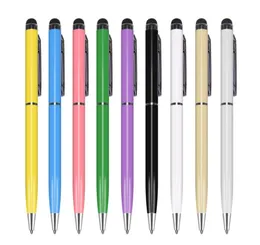 Yüksek Kalite 2 Arada 1 Ball Point Stylus Dokunmatik Kalem İPad Itouch İPhone 6 5 Cep Telefonu Mobil Tablet PC 500PCSLOT1420465