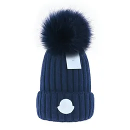 Moda Beanie monclair cappello lavorato a maglia Donna Uomo Cappelli di lana berretti caldi invernali cappelli cappellini femminili b7