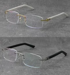 Factory Direct Randlose Lesebrille für Damen und Herren, 18 Karat Goldrahmen, Presbyopie-Brille, Metallrahmen, kurzsichtige optische Arme, Planke 7529311