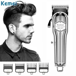 Триммер Kemei KM1977 Профессиональные волосы резак с USB -заряжаемым мужским электрическим волосами.