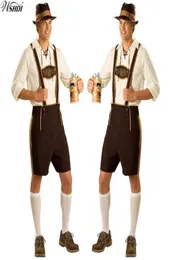 Oktoberfest Costume Lederhosen Bavareur Octogefest German Festival Beer Halloween per uomini Costumi di birra Plus Times M L XL 2XL298K9884213