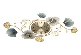 Chiński styl współczesny zegar ścienny luksus Living Ciche Creative 3D duże zegar ścienny