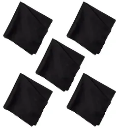 10st Black Glasses Cloth Microfiber Cleaner Cleaning Glasögon Lenskläder Eyewear Accessories7333332