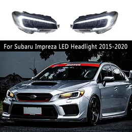 Car Accessories Headlamp DRL Daytime Running Light For Subaru Impreza WRX STI LED Headlight 15-20 Streamer Turn Signal Head Lights