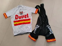 Sets Summer 2024 Duvel Beer Spain Cycling Jersey Set MTB Cycling Wear Bike Clothing Bic Bicycle Clothes QuickDry Mens Short Maillot Cu