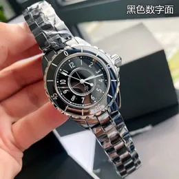 ceramics chan j12 black ceramic watch with diamond J12 preowned Leather black woven Couple Watch Luxury Sports quartz Battery Wristwatch Black White Vintage