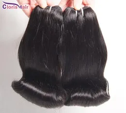 Wefts Soft Unprocessed Aunty Funmi Human Hair Extensions Bouncy Romance Curls Peruvian Virgin Double Weft 3 Bundles Fumi Short Bob Style