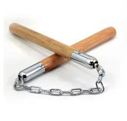 Nunchaku Legno Doppio Bastone Forniture per arti marziali Pratica Spettacolo teatrale Antiusura portatile di alta qualità 7 5kbf12708924