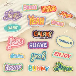 Embroidered Patches Colorful Cute Cartoon Self Adhesive Applique Assorted Decorative Embroidery Iron on Patches for Clothing Hat T-Shirt Jeans DIY Accessories