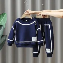 Jungen Kleidung Sets Frühling Herbst Mode Hoodie Hosen Sport Kinder Kleidung Kinder Trainingsanzug Teen 2 4 6 8 10 jahre 240103