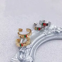 Stud mezzo cerchio designer di marca G Stud acciaio inossidabile 316L oro Sier Rose donne lettera incide orecchini a cerchio ragazze gioielli da sposa Nuovo 2024