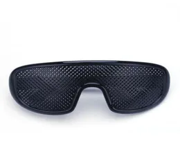 Pinhole Glasses Black Anti Fatigue Hallow Sunglasses Small Hole Myopia Eyewear High Quality Plastic Drop3834413