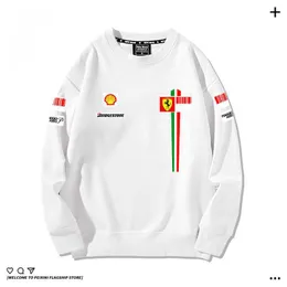 Kimi Iceman gewinnt die Meisterschaft Räikkönen Law Rennanzug Raleigh F1 Maßgeschneiderter Pullover Herbst/Winter Plüsch-Herrenoberteil