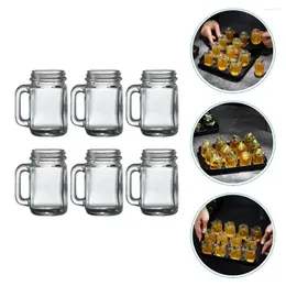 Garrafas Mason Cup Jar Óculos Copos Frascos Beber Mini Cocktail Canecas Caneca de Cerveja Café Leite Barra de Água Honey Handle Favor Shooter Food