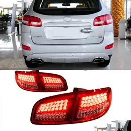 Car Tail Lights Lights Taillight for Hyundai Santa Fe 20062012 LED 달리기 회전 신호 브레이크 자동차 수정 리어 램프 드롭 배달 자동 DH6TD