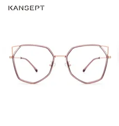 Kansept Women Cat Care Classes Frame Retro Polygonal Personalized Ponstacles Frame Prape Hights High