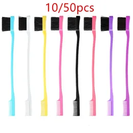 10/20/50pcs Double-sided Edge Control Hair Comb Hair Styling Wholesale Baby Hair Brushes Eyebrow Combing Makeup Tool 240102