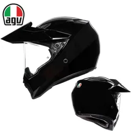 Helmets Moto AGV Motorcycle Design Motorcycle Safety Comfort Micro Flaw Agv Ax9 Carbon Fiber Pull Off Road Vehicle Men's Dual Purpose Full Cover Helmet 4GF2