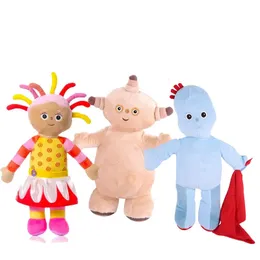 Cartoon in the Night Garden Makka Pakka Iggle Piggle Plush Schled Bed Decoration Doll Doll Ablowing Toys Rok Prezent 240103