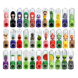 New Multiple Cartoon Style 110mm Silicone Smoking Pipe With Bowl Glass Tube Herb Cigarette Tobacco Hand Spoon Pipes Wax Dry Herb Holder Dabb Oil Rigs Water Pipes