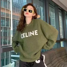 2023 autumn and winter knitted pullover sweater men women with the same loose fashion trend 240102