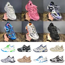 Luxury Wholesale Old Morfar Track 3.0 Casual Shoes Tripls S Womens Mens Sier Gray Royal Blue Shiragiku Brown 17FW Sneakers Sports Trainers 36-45 EUR